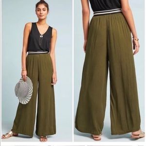 Anthropologie wide leg trousers